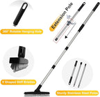 ITTAHO 2 Pack Grout Brush with Long Handle, Swivel Cleaning Grout Line Scrubber - Image 6