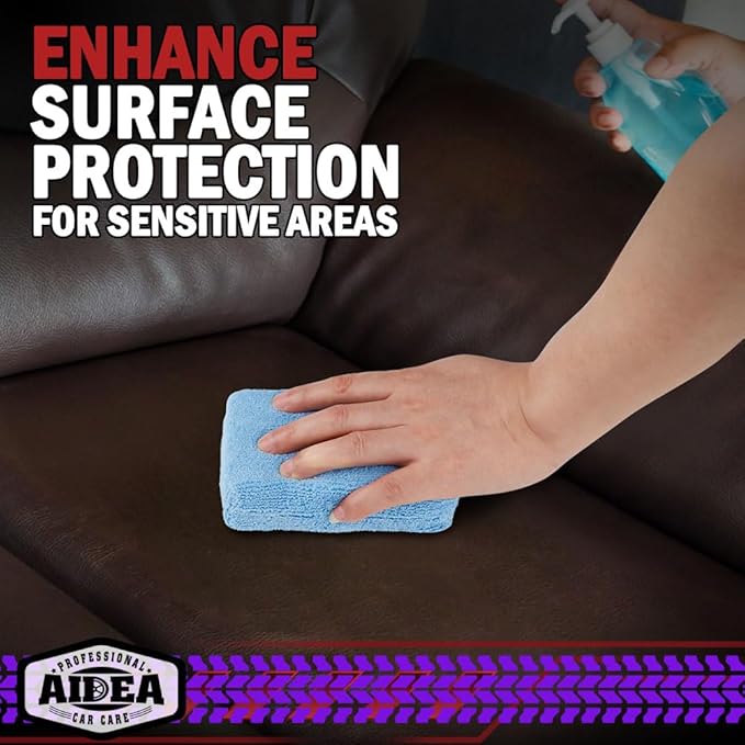 AIDEA Microfiber Applicator Pads-2Pack, Car Wash Sponge, Premium Microfiber - Image 6