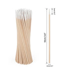 G2PLUS 500PCS Cotton Swabs, Wood Disposable Micro Applicators Brush - Image 2