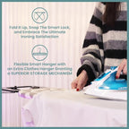 Compact Ironing Board Foldable | Hanging Iron Board - Image 7