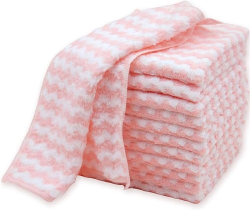12PACK Soft Dish Cloths, Microfiber Cleaning Cloths: All-Purpose Washing/Lint by Neoweming-Lessismore