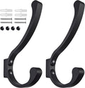 Coat Hooks for Wall, Heavy Duty Large Wall Hooks for Hanging Wall Mounted Metal by Latomex