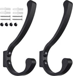 Coat Hooks for Wall, Heavy Duty Large Wall Hooks for Hanging Wall Mounted Metal by Latomex
