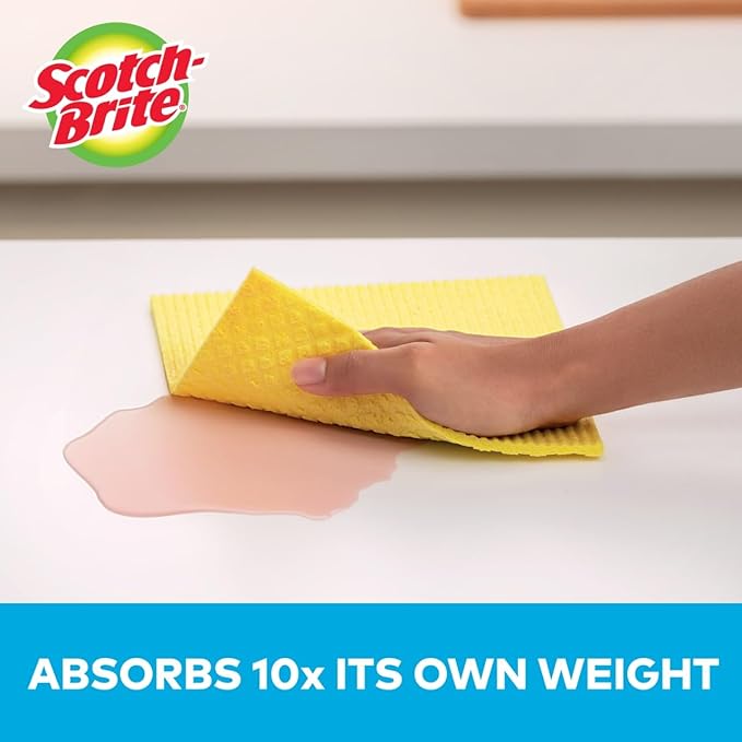 Scotch-Brite Sponge Cloth, Swedish Dish Cloths, Reusable Alternative to Paper - Image 4