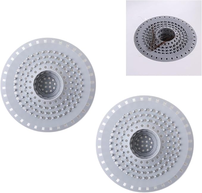 Grey Drain Hair Catcher Shower Drain Cover Hair Catcher Bathtub Drain Hair - Image 7