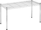 Xcity Storage Shelves, 1 Tier Heavy Duty Metal Shelving Unit, 350 LBS Capacity Adjustable Steel Wire Shelf Organizer for Pantry, Kitchen, Garage, 14" D x 30" W x 15" H, Chrome by Unknown