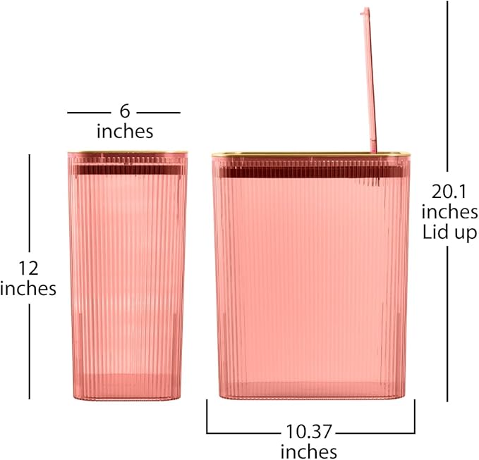 Glad Bathroom Trash Can, 2.6 Gallon - Image 4