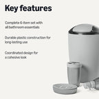 Amazon Basics 6-Piece Bathroom Accessory Set - Image 2