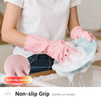 ThxToms 4 Pairs Reusable Rubber Gloves, 10mil Thick Heavy Duty Dishwashing & - Image 8