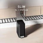 simplehuman 5L Slim Bathroom Trash Can - Image 3
