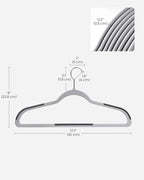 SONGMICS Clothes Hangers, Space-Saving, Light Gray and Dark Gray UCRP0050G01 - Image 6