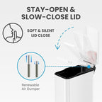 iTouchless 3 Gallon Slim Bathroom Trash Can - Image 5