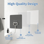 Adhesive Wall Hooks for Hanging - 60lb Heavy Duty Waterproof & Rustproof - Image 6
