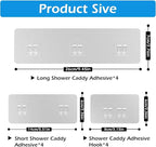 Lsnisni 12 Pack Shower Caddy Adhesive Replacement, Shower Adhesive Strips - Image 2
