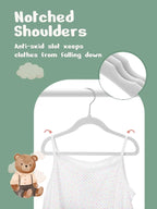 HOUSE DAY 11 Inch Velvet Baby Hangers 50 Pack Grey, Premium Kids Hangers - Image 3