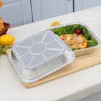 Non-Stick Disposable Air Fryer Aluminum Foil Liners Square 50PCS, Oil-Proof - Image 3
