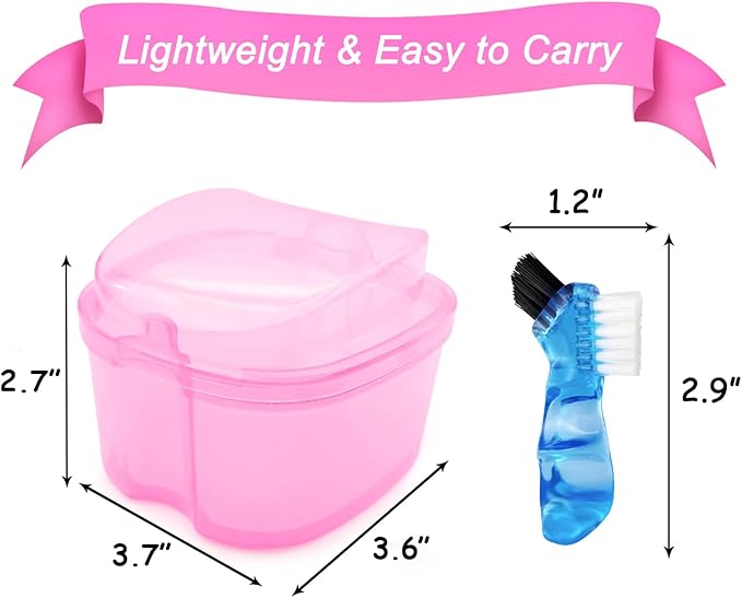 Denture Bath Case Denture Soaking Cup - Image 5