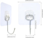 Aynoo Large Adhesive Hooks, Adhesive Towel Coat Hooks - Image 3