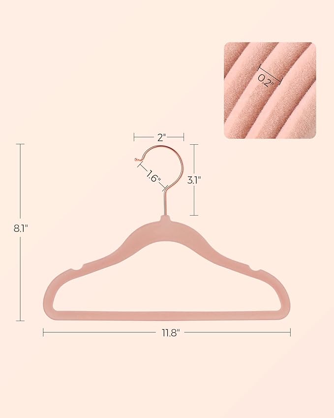 SONGMICS Baby Kids Hangers 50 Pack - Image 5
