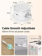 Magnetic Cable Clips, Adjustable Cord Holder Management, Adhesive Wire Keeper - Image 3