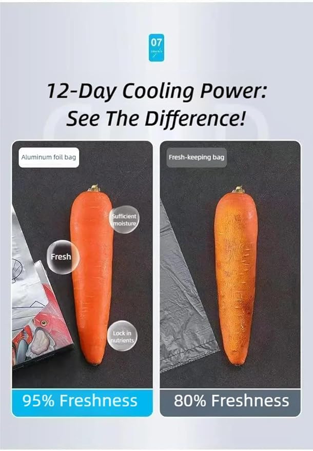 Reusable Aluminum Foil Bags, Freezer Safe & Leak Proof Stand Up Storage Bags - Image 4