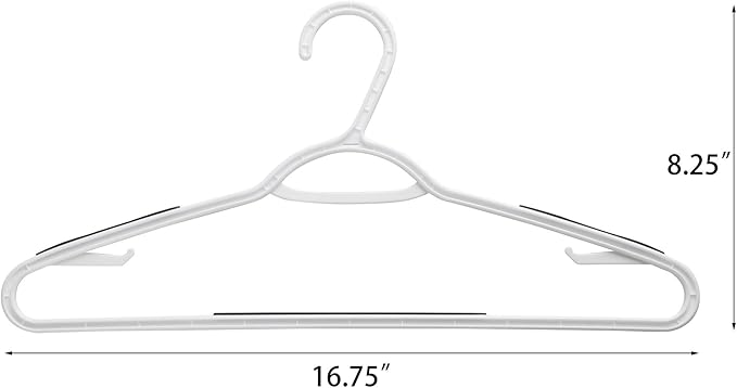 Finnhomy 50 Pack Plastic Hangers, Clothes Hangers - Image 2