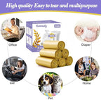 3 Gallon 180pcs Small Gold Trash Bags Plastic Strong Gold Garbage Bags - Image 5