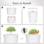 Lifewit Trash Can with Pop-Up Lid, 2.6gal Small Hidden Garbage Can with - Image 6