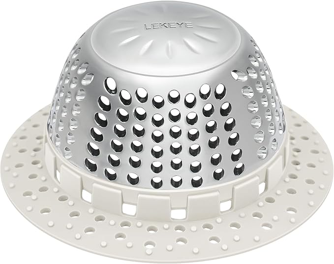 LEKEYE Shower Drain Hair Catcher/Shower Drain Cover/Drain Protector by LEKEYE
