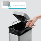 Home Zone Living 1.3 Gallon Small Bathroom Trash Can - Image 5