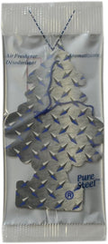 LITTLE TREES Hanging Car, Home and Office Air Freshener, Pure Steel Scent by LITTLETREES
