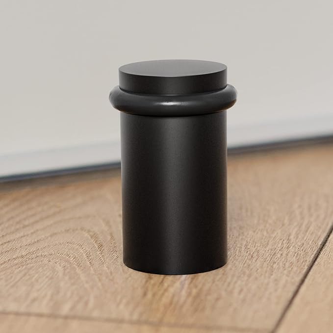 NYCO - Floor Door Stopper Chrome Door Stop - Classy Solid Steel Modern Heavy - Image 2