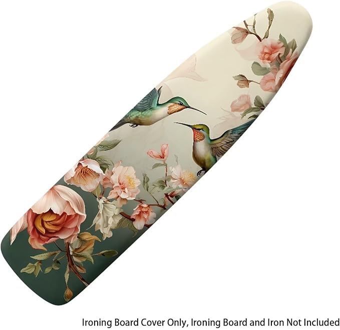 Bird Flowers Iron Board Cover Scorch Resistant Heat Insulation Ironing Board - Image 6