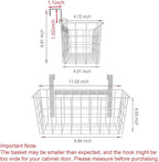 MaraFansie Basket with Hook, Grid Storage Basket, Over the Cabinet Door - Image 6
