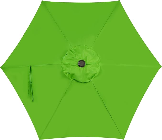 Blissun 7.5 ft Patio Umbrella, Yard Umbrella, Outdoor Market Umbrella with Push Button Tilt Crank, Lime - Image 4