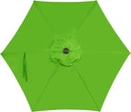 Blissun 7.5 ft Patio Umbrella, Yard Umbrella, Outdoor Market Umbrella with Push Button Tilt Crank, Lime - Image 4