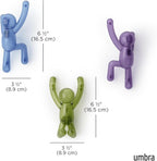 Umbra Buddy Wall Hooks – Decorative Wall Mounted Coat Hooks - Image 3