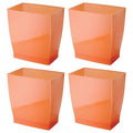 iDesign Small Plastic Bathroom Trash Can, Slim Rectangle Garbage Bin by iDesign