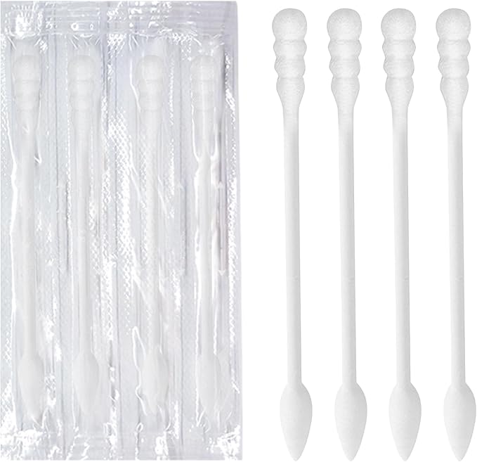 Individually Wrapped Cotton Swabs, Travel Cotton Swabs, Cotton Stick, Pointed by Le+Miju