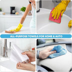AIDEA Microfiber Cleaning Cloth 165 Sheets 3 Roll, Microfiber Towels - Image 5