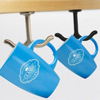 10 Pcs Zinc Alloy Ceiling Double Hook Cabinet Wardrobe Coat Towel Hat Hook - Image 5
