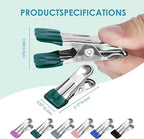 36 Pack Heavy Duty Clothes Pins, 2.17-Inch Stainless Steel Chip Clips, and Food - Image 2