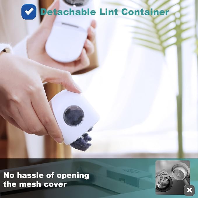 Fabric Shaver, Electric Lint Remover, USB Rechargeable Sweater Shaver, Cordless - Image 5