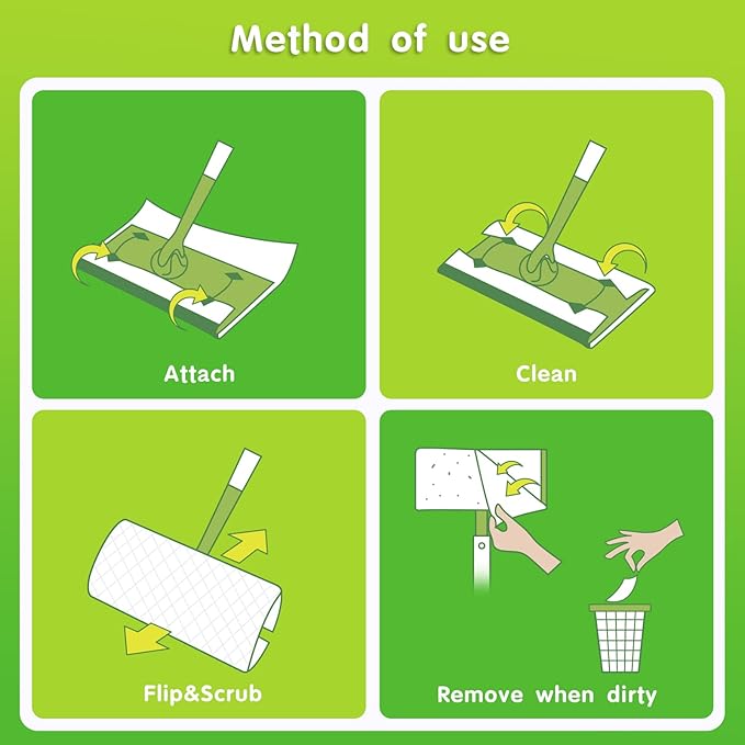 Wet Mopping Pad Refills for Swiffer Sweeper Wet Pads, Wet Sweepping Cloths - Image 3
