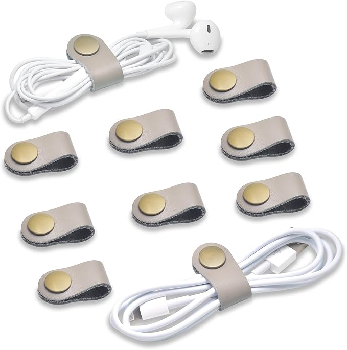 CAILLU Stocking Stuffers for men 10 Pack Cord Organizer, Cord Holder, Cable by CAILLU