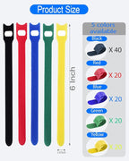 120 Pack Reusable Cable Ties 6 Inch - Image 6