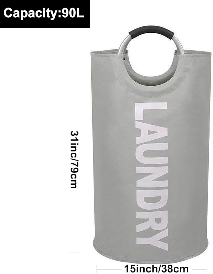 Mziart 90L Large Collapsible Laundry Hamper Laundry Basket - Image 2