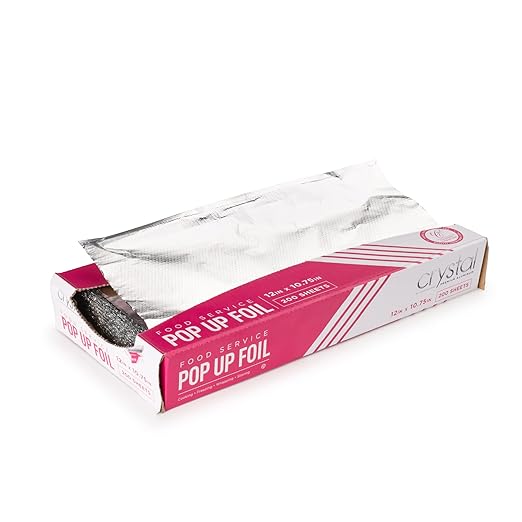 Crystal by crystalware FPU12102400B Premium Aluminum Foil Pop Up Sheets by EskayProducts