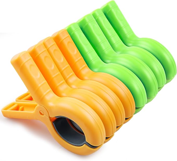 8 Pcs Beach Towel Clips for Beach Chairs, Towel Holder for Beach Chair Pool by Dreecy