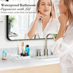 Luxspire Bathroom Counter Organizer, Marble Toothbrush Holder - Image 3